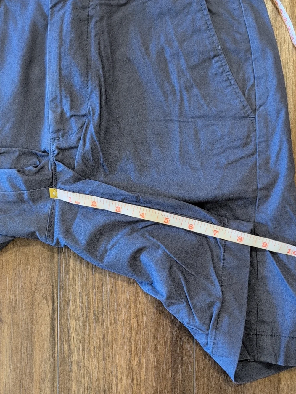 J. Crew 9 In Inseam Blue Flat-Front Chino Shorts